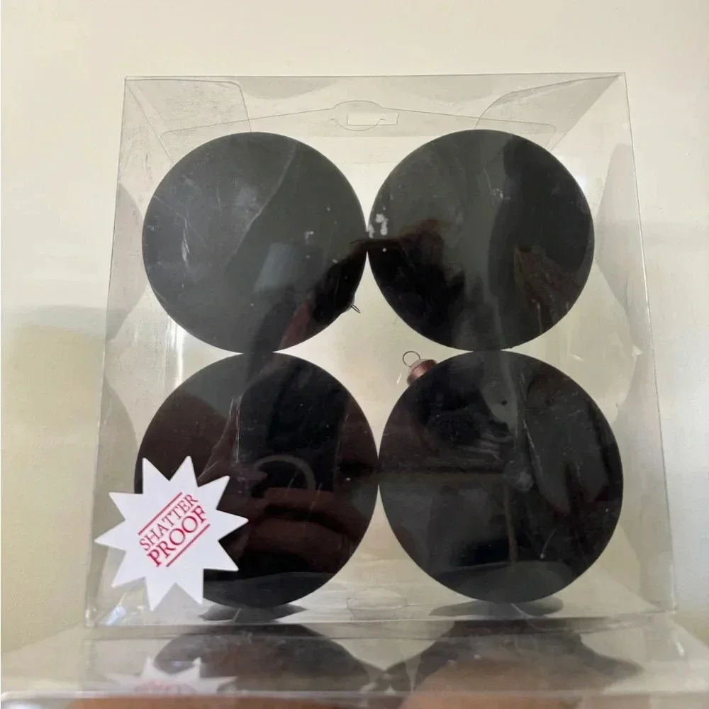 Hobby Lobby flocked ornaments velvet holiday balls medium christmas studio mcgee